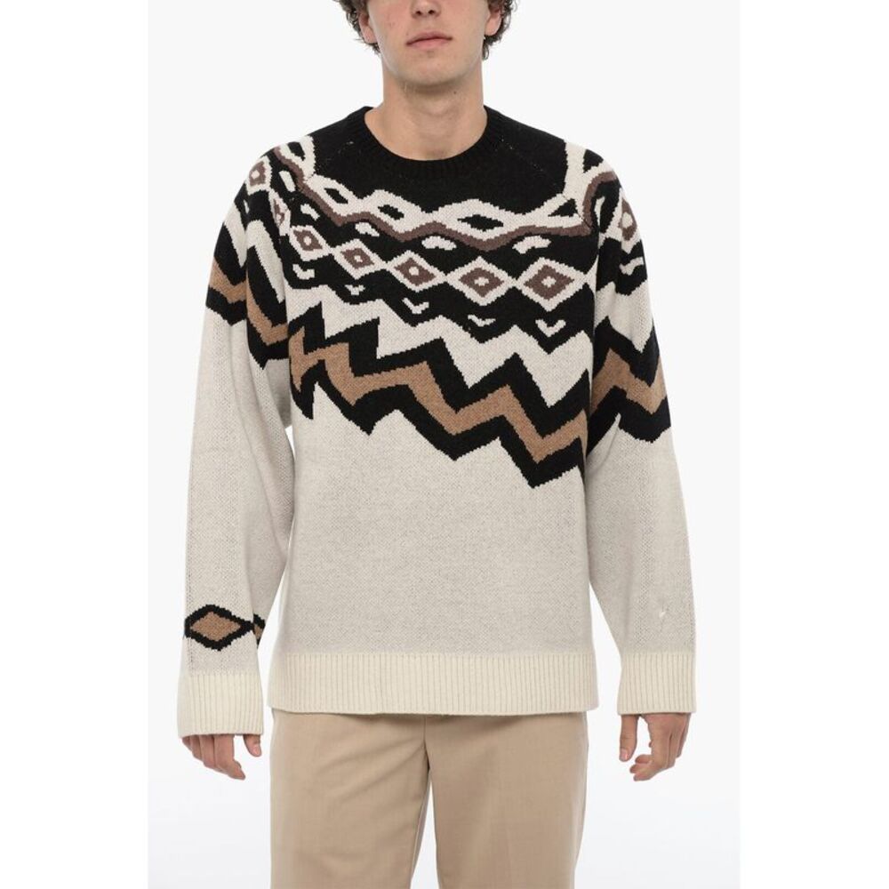 Wool Crew-Neck Boxy Fit Sweater